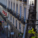 View from Hostal María del Mar's balcony to Mayor street